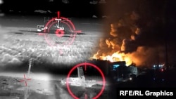 Удары по военным объектам РФ в Крыму. Фотоколлаж