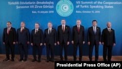 Түрк кеңешинин лидерлери, Баку. 15-октябрь, 2019-жыл.