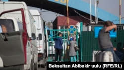 На кыргызско-казахстанской границе.