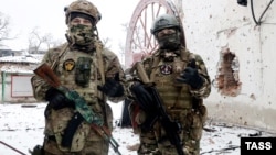 "ЧВК Вагнер” менчик аскер компаниясынын согушкерлери. Украина, февраль, 2023-жыл