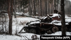 საილუსტრაციო ფოტო: აფეთქებული რუსული ტანკი