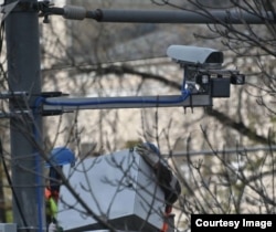 Одна из видеокамер в Бишкеке. Фото МВД.