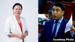 Токтобүбү Оргалча жана Жанар Акаев.