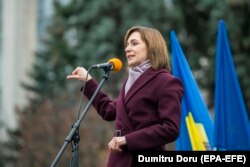 Молдованын шайланган президенти Майя Санду. Кишинёв шаары. 2020-жылдын 6-декабры.