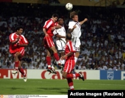 Detalj sa utakmice Iran - Sjedinjene Države, Lion, 21. juni 1998. godine