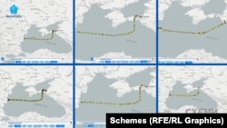 Протягом останніх місяців 13 російських наливних суден ходять одним маршрутом