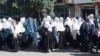 اعتراض دانش آموزان دختر بالاتر از صنف ششم در پکتیا بخاطر دوباره مسدود شدن مکاتب آنها از سوی حکومت طالبان 