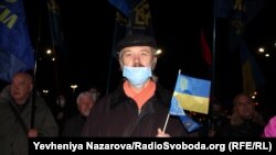 Під час акції до Дня Гідності та Свободи у Запоріжжі 21листопада 2021 року