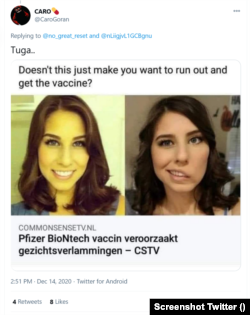 Devojka zloupotrebljena za širenje lažnih vesti o kontraindikacijama vakcine, zapravo je Julia Hernandez, nekadašnja mis Kalifornije koja je nažalost sa 20 godina doživela moždani udar, 2013. godine.