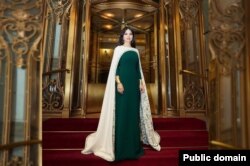 Саида Мирзиёеванинг 2023 йил март ойида АҚШга сафари пайти олинган сурат.