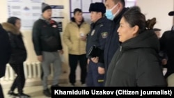 Алты жылга абакка кесилген Махабат Тажибек кызы Бишкектин Биринчи май райондук сотунда, 17-ноябрь, 2024-жыл  