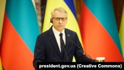Прем’єр-міністр Болгарії Ніколай Денков під час візиту до України. Київ, 26 лютого 2024 року