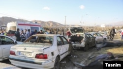 Efectele celor două explozii în care au murit 84 de oameni din Kerman/Iran, aflați la comemorarea generalului Soleimani. 