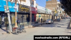 د کاربندیز په مهال د کوټې دکانونه بند دي