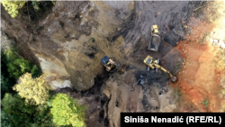 Rudnik uglja u Bistrici kod Prijedora, Bosna i Hercegovina, 14. novembra 2023.