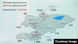 ВИЧ жуккандардын саны. 2023-жылдын 1-сентябрына карата маалымат.