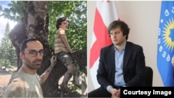 გიო ადამია 6 წლის თომასთან ერთად; ირაკლი კობახიძე