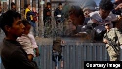  Мексика аркылуу АКШга барган мигранттар. Коллаж