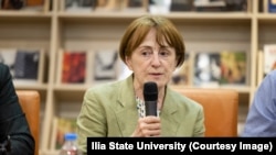 ნინო დობორჯგინიძე, ილიას სახელმწიფო უნივერსიტეტის რექტორი.