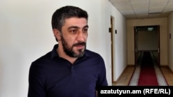 Armenia - Vilen Gabrielian, a parliament deputy from the ruling Civil Contract party talks to RFE/RL, Yerevan, June 19, 2024.