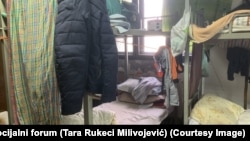 Spavaonica u industrijskoj zoni u Zrenjaninu u kojoj, prema tvrdnji nevladinih organizacija, borave radnici iz Indije, 2. februar 2024.