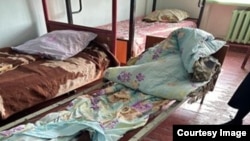 Аравандагы мектеп-интернаттын абалы. Кыйноолорго каршы борбор тараткан сүрөт.