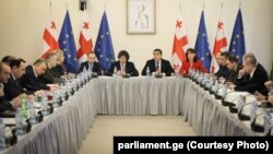 ევროკავშირის 9 რეკომენდაციასთან დაკავშირებით პარლამენტში შეხვედრა გაიმართა. 29 იანვარი, 2024