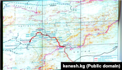 Темир жол курулушунун картасы. 19.6.2024.