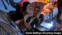 Плакат с изображением Ираклия Окруашвили