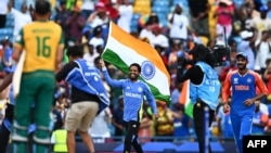 بازیکنان و هواداران تیم ملی کریکت هندوستان 