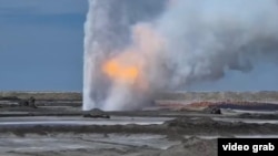 «Каратурун Южный» кениндеги өрт. Маңгыстау, 13-июнь 2023-жыл