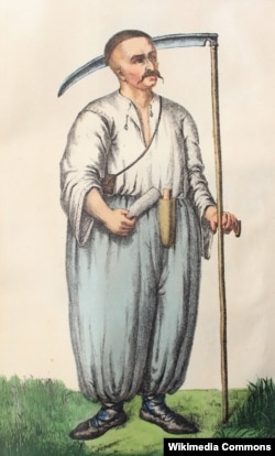 Український селянин, зображення другої половини XVIII століття