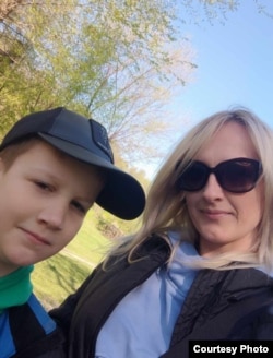 Ганна Забояркіна з сином