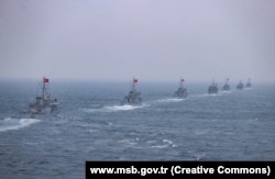 Турецькі кораблі під час навчань у грудні 2023 року