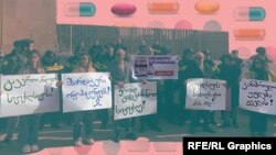 ონკოპაციენტების აქცია მთავრობის ადმინისტრაციასთან - 12 თებერვალი, 2024 წელი. 