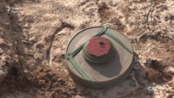 Підрив протитанкових мін на полігоні 