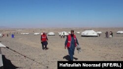 کارمندان برخی از نهاد های امداد رسان در کمپ مهاجرین نیمروز