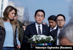 Фумио Кисида Буча шаарында. 21.3.2023.