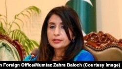 د پاکستان د بهرنیو چارو وزارت ویانده ممتاز زهرا بلوڅه. (انځور: ارشیف)