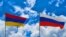 Флаги Армении и России