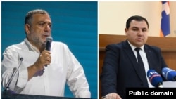 Госминистр Карабаха Рубен Варданян (слева) и генпрокурор Карабаха Гурген Нерсисян 