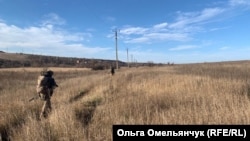 Бійці НГУ під час бойового виходу на Донеччині, весна 2023 року