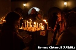 აღდგომის ღამე. თბილისის სიონის ტაძარი