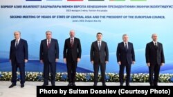 Чолпон-Атадагы "Евробиримдик-Борбор Азия" саммитине катышкан лидерлер, 2-июнь 2023-жыл. 