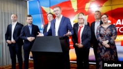 Дел од најблиските соработници на Мицкоски - четворицата потпретседатели на ВМРО-ДПМНЕ ќе бидат министри во новата влада (фотоархива)