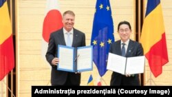 Tokyo, 7 martie 2023. Președintele României, Klaus Iohannis, și premierul actual al Japoniei, Fumio Kishida, au semnat parteneriatul strategic.