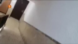 კადრები აშკელონის ერთ-ერთი სახლის თავშესაფარში
