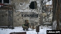 Бахмут шарындагы украин аскери, 14-февраль, 2023-жыл. 