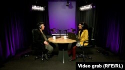 Arlinda Morina gjatë intervistës dhënë Radios Evropa e Lirë.