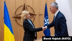 Генеральний секретар НАТО Єнс Столтенберг зустрівся з віцепрем’єр-міністеркою України Ольгою Стефанішиною у штаб-квартирі НАТО. 14 вересня 2023 року